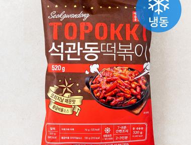 (로켓프레시) 석관동떡볶이 오리지날맛 (냉동), 520g, 1개