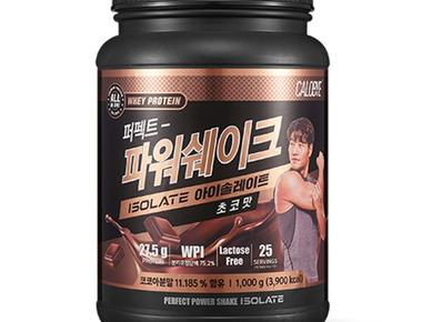 칼로바이 퍼펙트 파워쉐이크 아이솔레이트 유청 단백질 WPI 보충제 프로틴 파우더 초코맛, 1kg, 1개