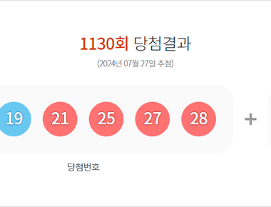 로또 1130회 당첨결과 및 1131회 분석