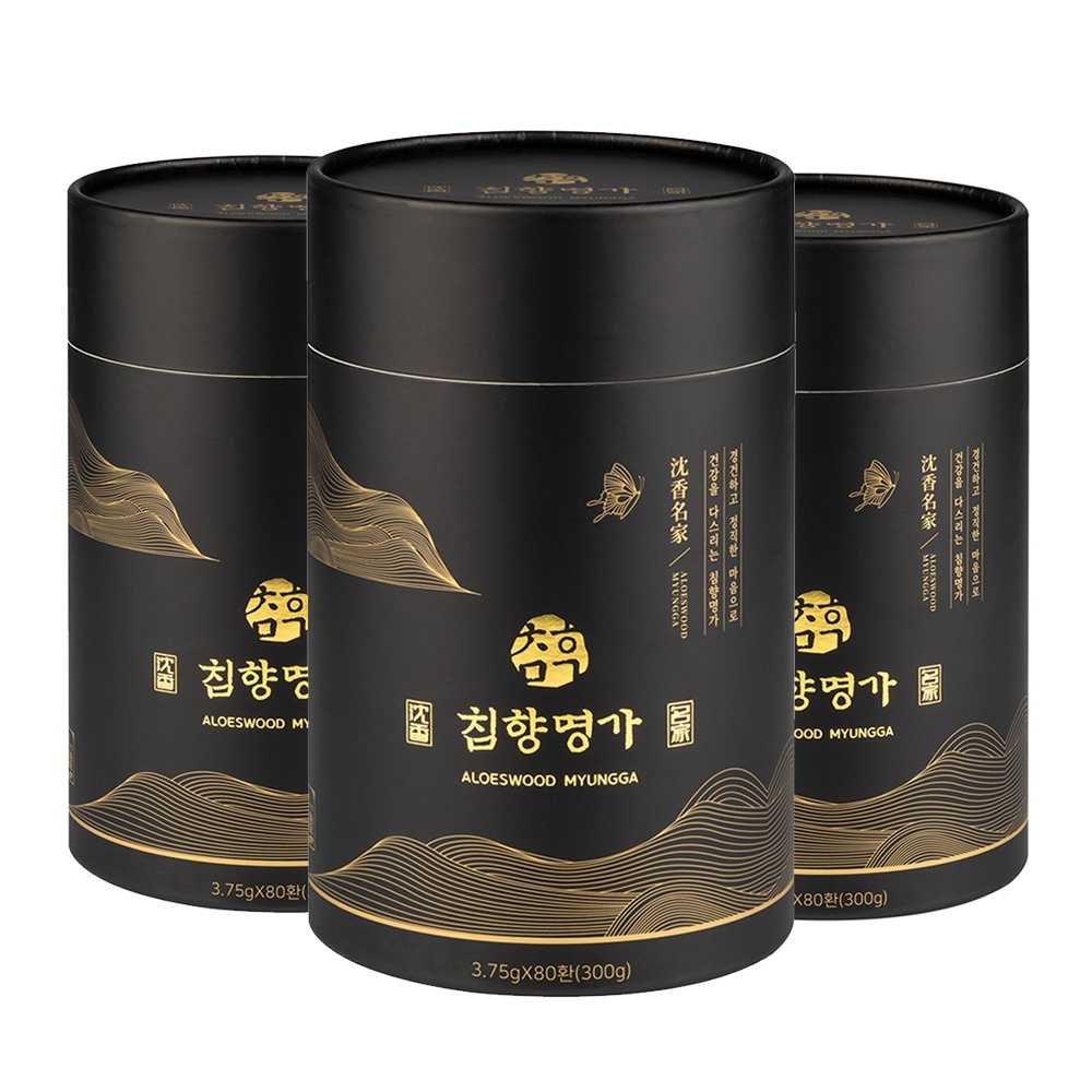 (침향명가 수침향20%녹용5%홈삼5%)명품 수 침향환, 300g, 3개