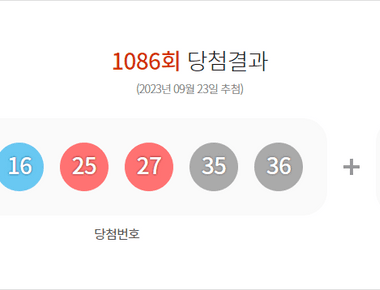 로또 1086회 당첨결과 및 1087회 분석