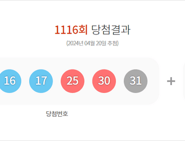 로또 1116회 당첨결과 및 1117회 분석