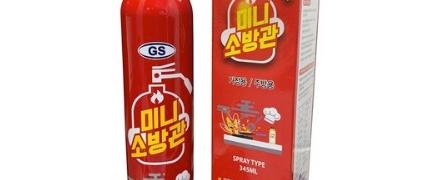 한국소방 미니소방관 차량용 소화기, 345ml, 3개