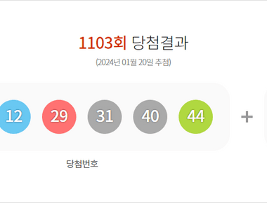 로또 1103회 당첨결과 및 1104회 분석