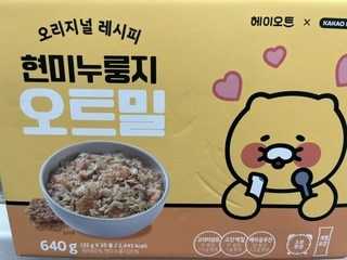 헤이오트 카카오프렌즈 현미누룽지 오트밀 20p, 640g, 1개