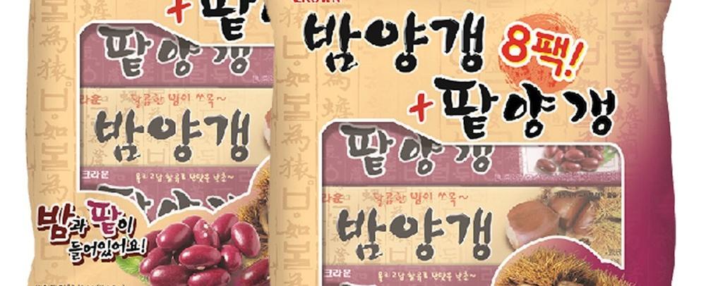 크라운 밤양갱 50g x 4p + 팥양갱 50g x 4p