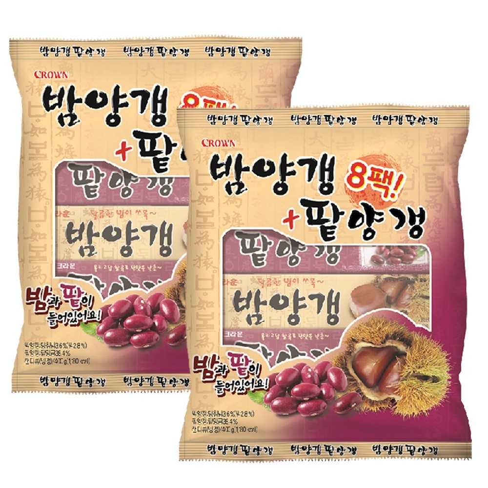 크라운 밤양갱 50g x 4p + 팥양갱 50g x 4p