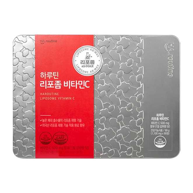 하루틴 리포좀 비타민C 1100mg x 90정 3개월 틴케이스 단품