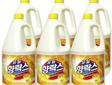 크린세상 유일 향락스 레몬향, 6개, 2L