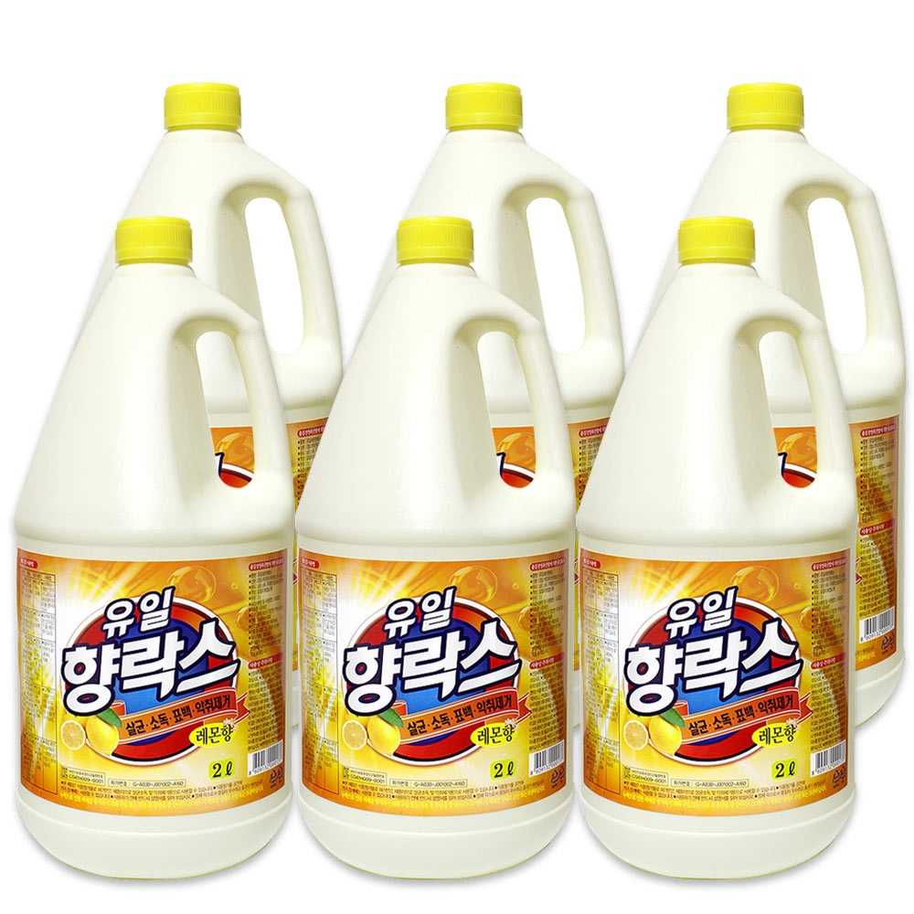 크린세상 유일 향락스 레몬향, 6개, 2L